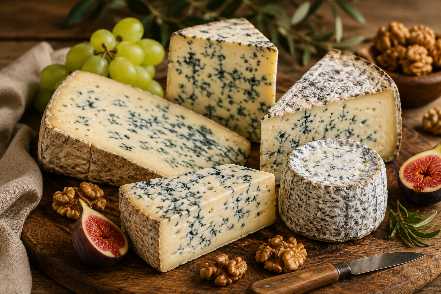 Fromages bleus et persillés